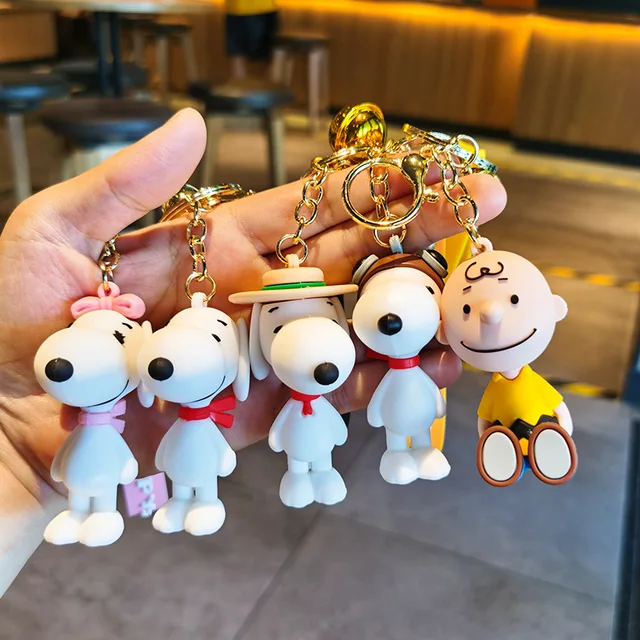 Snoopy Keychain Anime Woodstock Pendant for Women Bag Car KeyRing Mobile  Phone Wallet Jewelry Accessories Children Toys Gifts - AliExpress