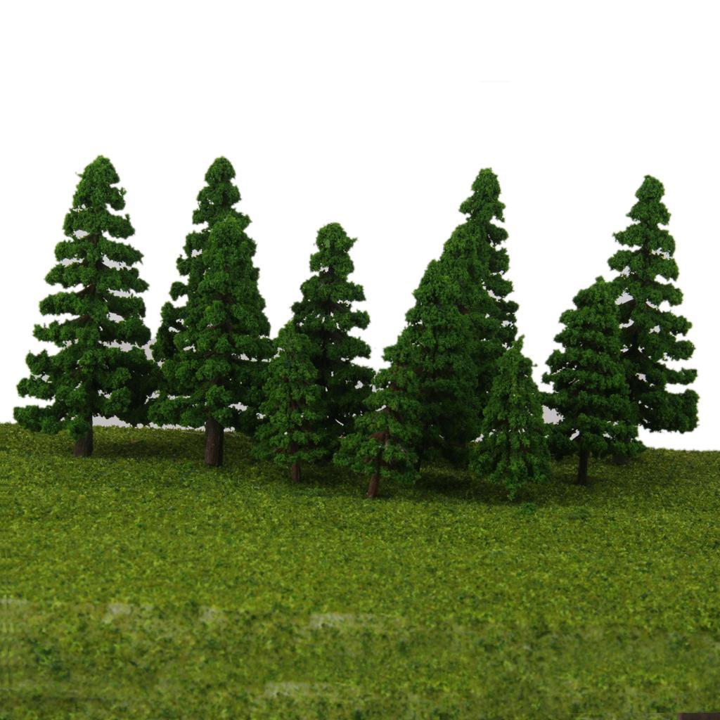 16x Tree Model for RR Railway Diorama Architecture Build Dark 2cm