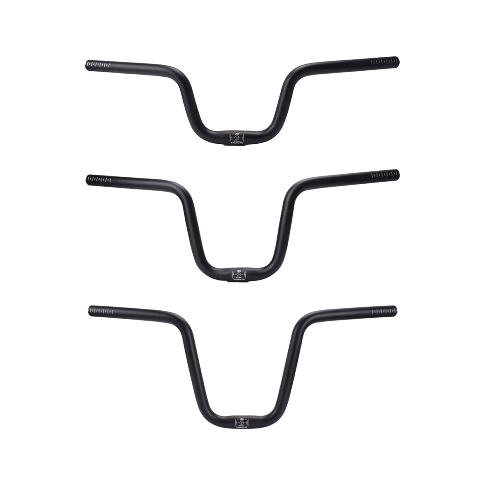 Horizontal Bike Handlebar Cycling Handle Bar 25.4mm Clamp Lightweight Replacement 22.2mm for BMX Riding Outdoor Activities