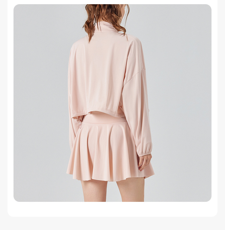 2025 UV-Schutz-Tennisjacke für Damen mit UPF 50+ – Cool – Gefühlsstoff, locker – passgenaues Design für Sport, Fitness und Joggen – Detail 17