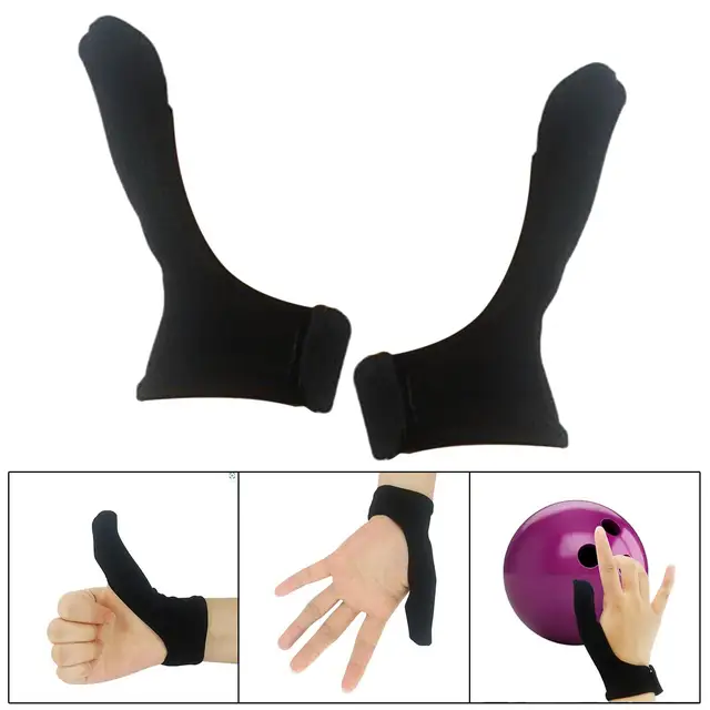 Bowling Thumb Protector Right Left Hand Grip Protection Gear Sock Thumb  Stabilizer Glove Unisex Adult Bowling Ball Sports Supplies Universal