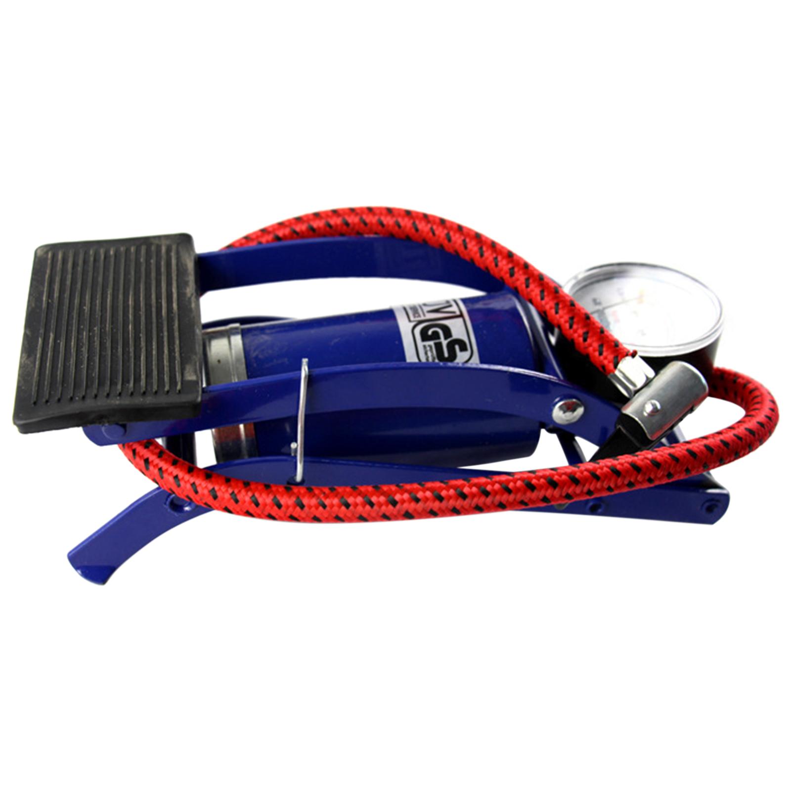 High Pressure Bike Floor Foot Pump with Pressure Gauge for Bicycle Balls Car