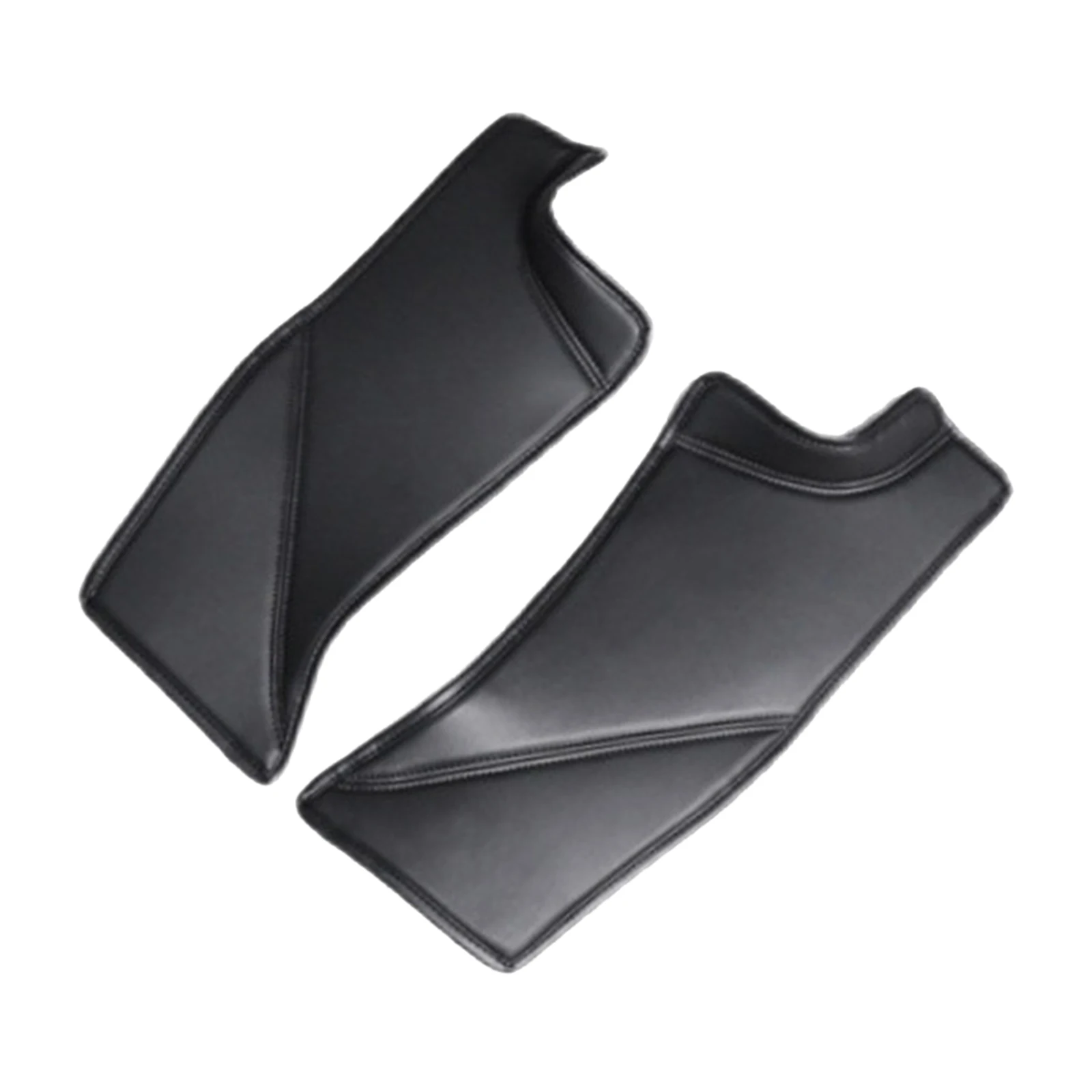 2Pcs Car PU Leather Rear Door Sill  Cover Anti   for ,  install,the back -shaped 