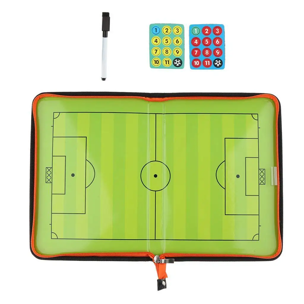 Soccer Tactic with Wipe Pen Marker, Eraser and Magnets,