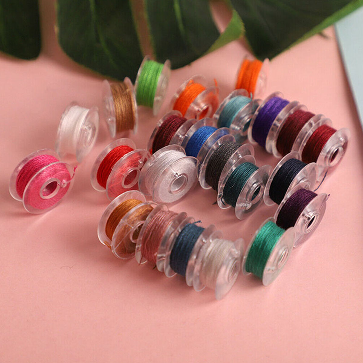 Description Picture 5 of item64Pcs Sewing Thread Kits Multicolor Sewing Machine Bobbins Reusable Spool Polyester Threads for Embroidery Sewing Accessories