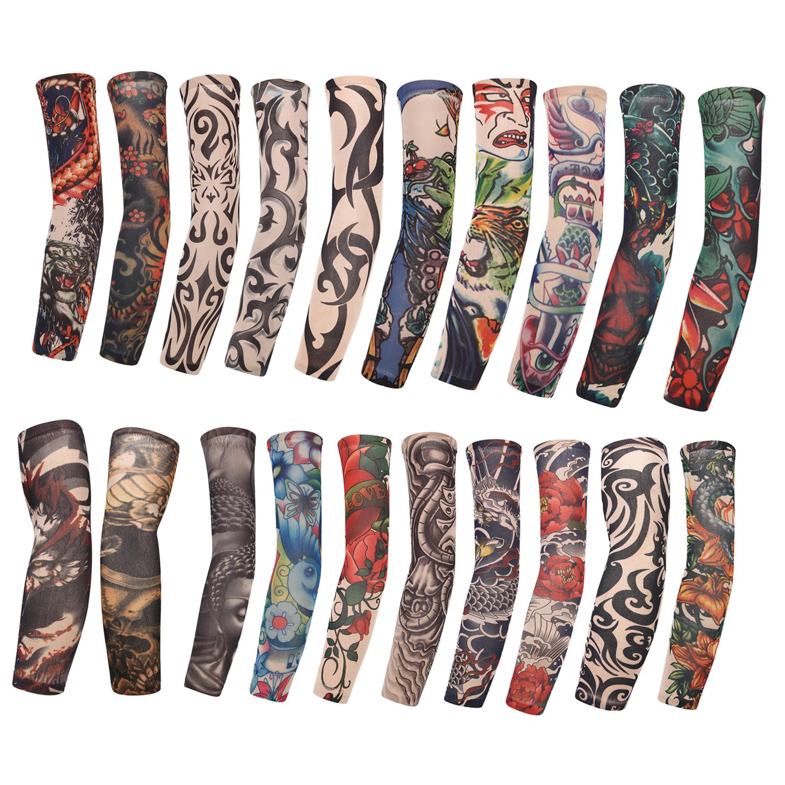 Cooling Arm Sleeves Tattoo Cover up Sun Protection for Outdoor Fishing Youth