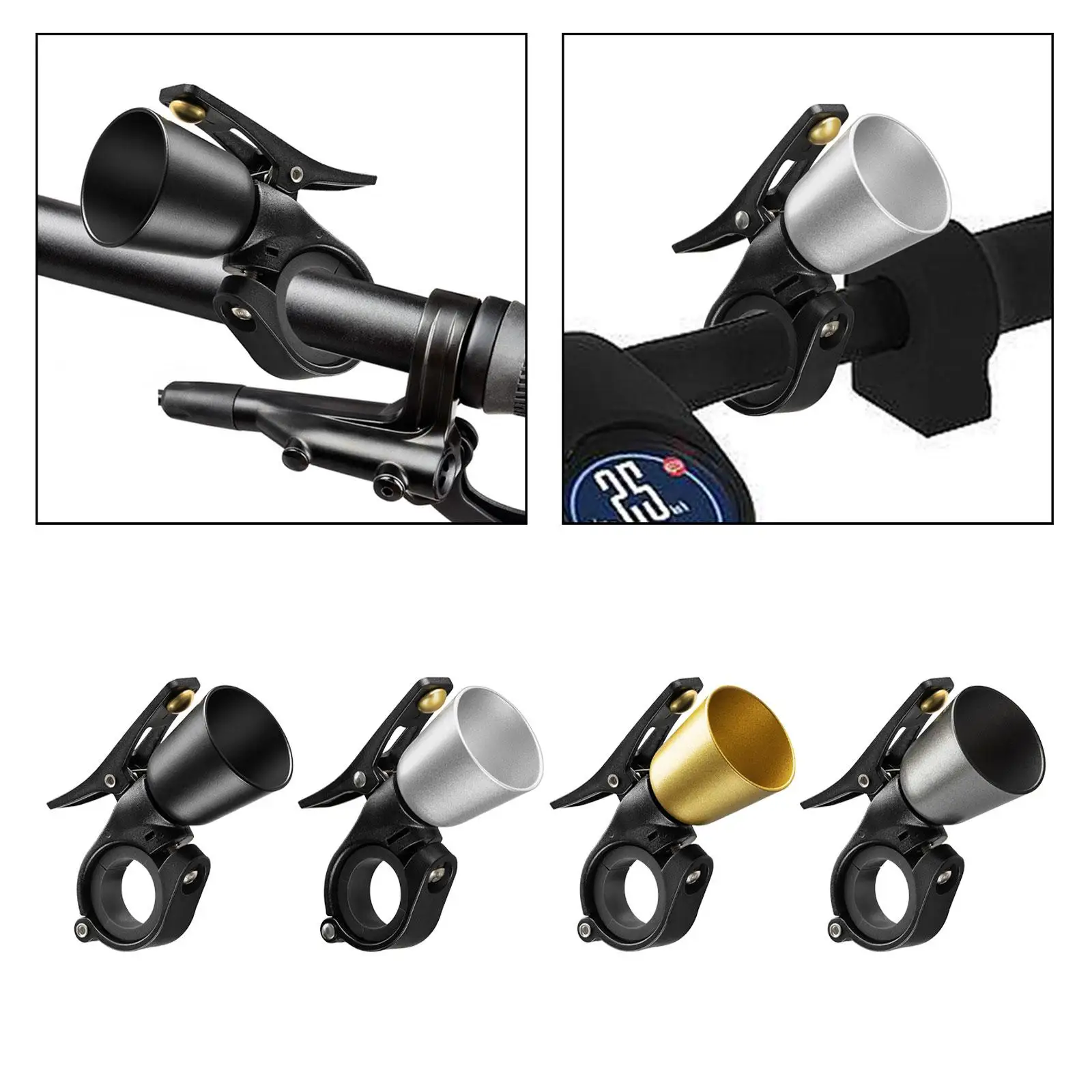 Bike Bell Stainless Steel for Kids Adults Loud Crisp Bicycle Bell Riding Outdoor Folding Bike Mountain Road Bike Equipment