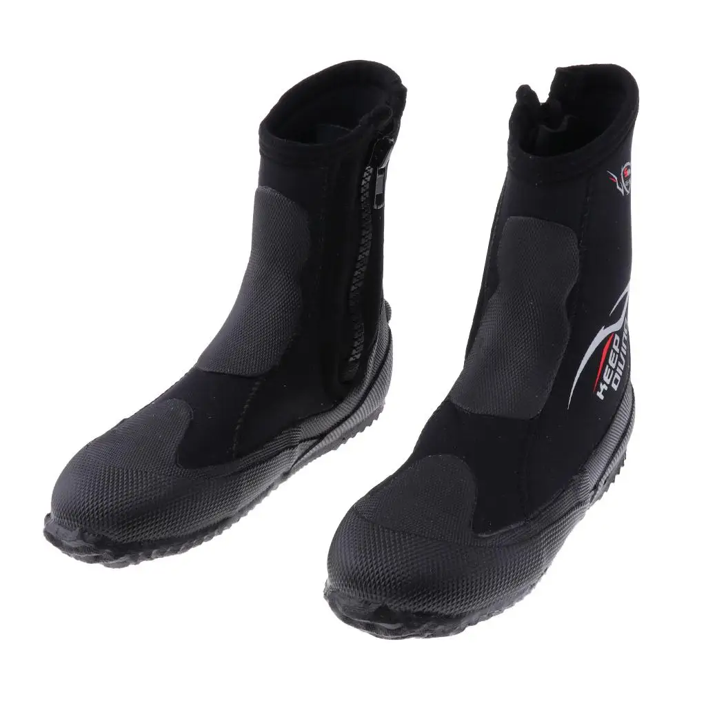 2x  5MM Neoprene Water Sports Snorkeling Diving Wading Fishing Boots Booties Shoes Black, XS 3XL