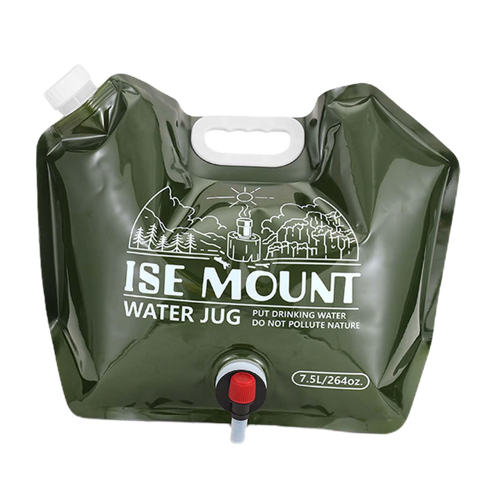 Collapsible Water Storage Bag Container 7.5L Emergency Water Jug Saving Space