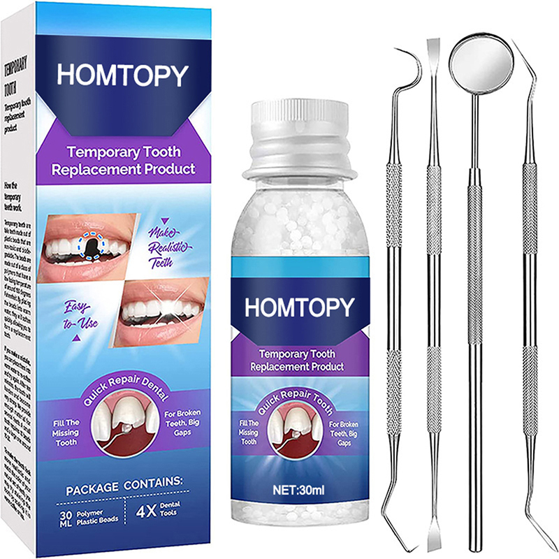 Best of Temporary Tooth Repair Kit Moldable False Teeth For Missing Broken Teeth False Tooth Solid Glue Denture With Mouth Mirror Probe Reviews & Tips