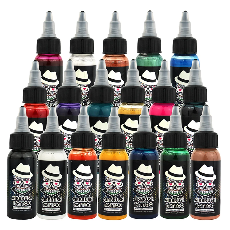 Best of OPHIR Spray-painted Tattoo Pigment Airbrush Special Human Body Color Material Tattoo Pigment Body Art Color 30ml / Bottle Reviews & Tips