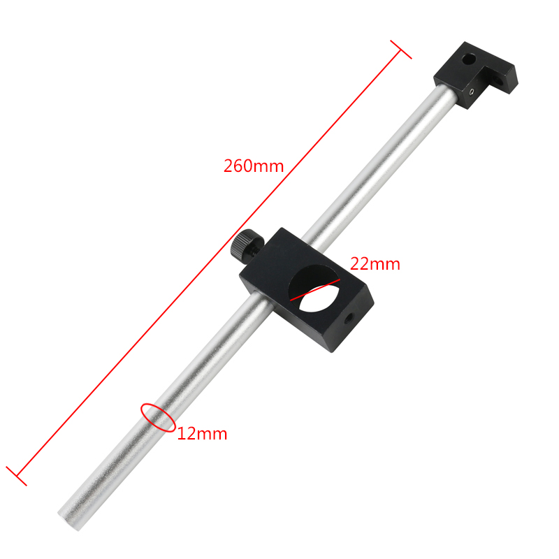 Multifuncional Suporte Coluna Rod Fixação, Anel LED Fonte De Luz, Biela