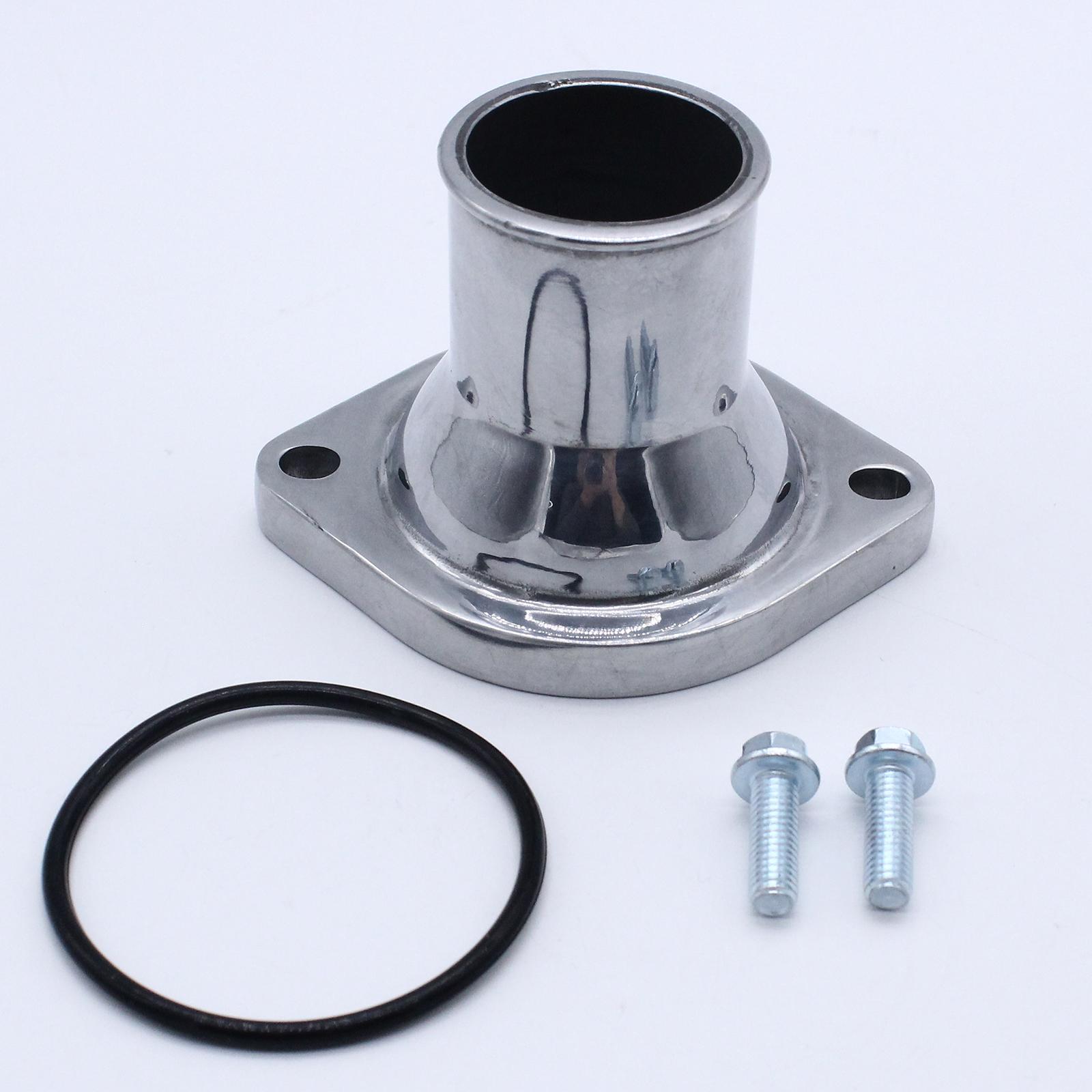 Water Neck Thermostat Kit Straight -Up LS Thermostat Assembly for Chevy Silver Water Neck Kits Auto Parts Engine Cooling