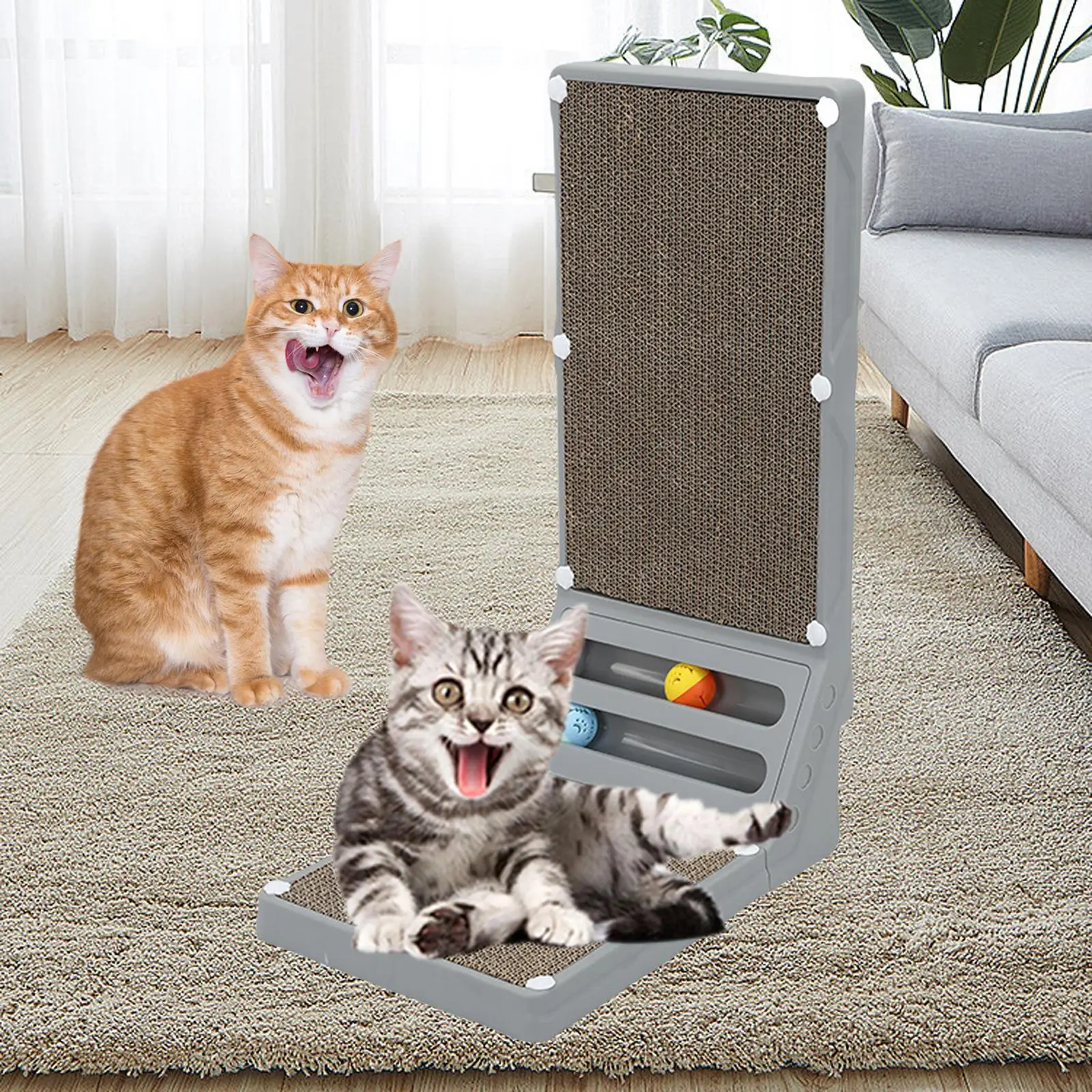 Cat Scratching Post Cat Scratching Toy Cat Scratcher Corrugated Cardboard for Kitten