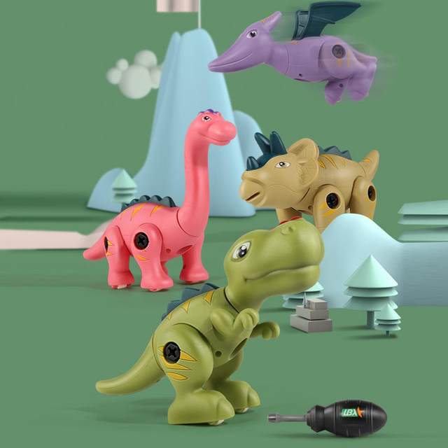 Brinquedo Dinossauro Colorido Parafuso Dino Vermelho em Promoção na  Americanas