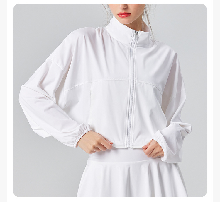 2025 UV-Schutz-Tennisjacke für Damen mit UPF 50+ – Cool – Gefühlsstoff, locker – passgenaues Design für Sport, Fitness und Joggen – Detail 10