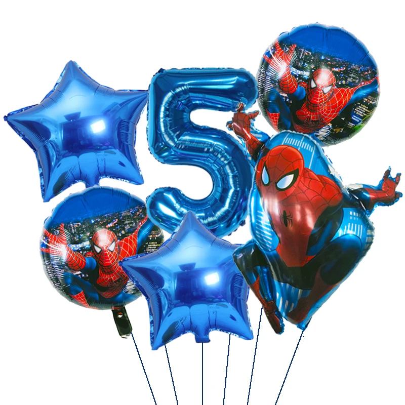 Marvel Super Hero Spiderman Kids Birthday Party Decoration Balloons