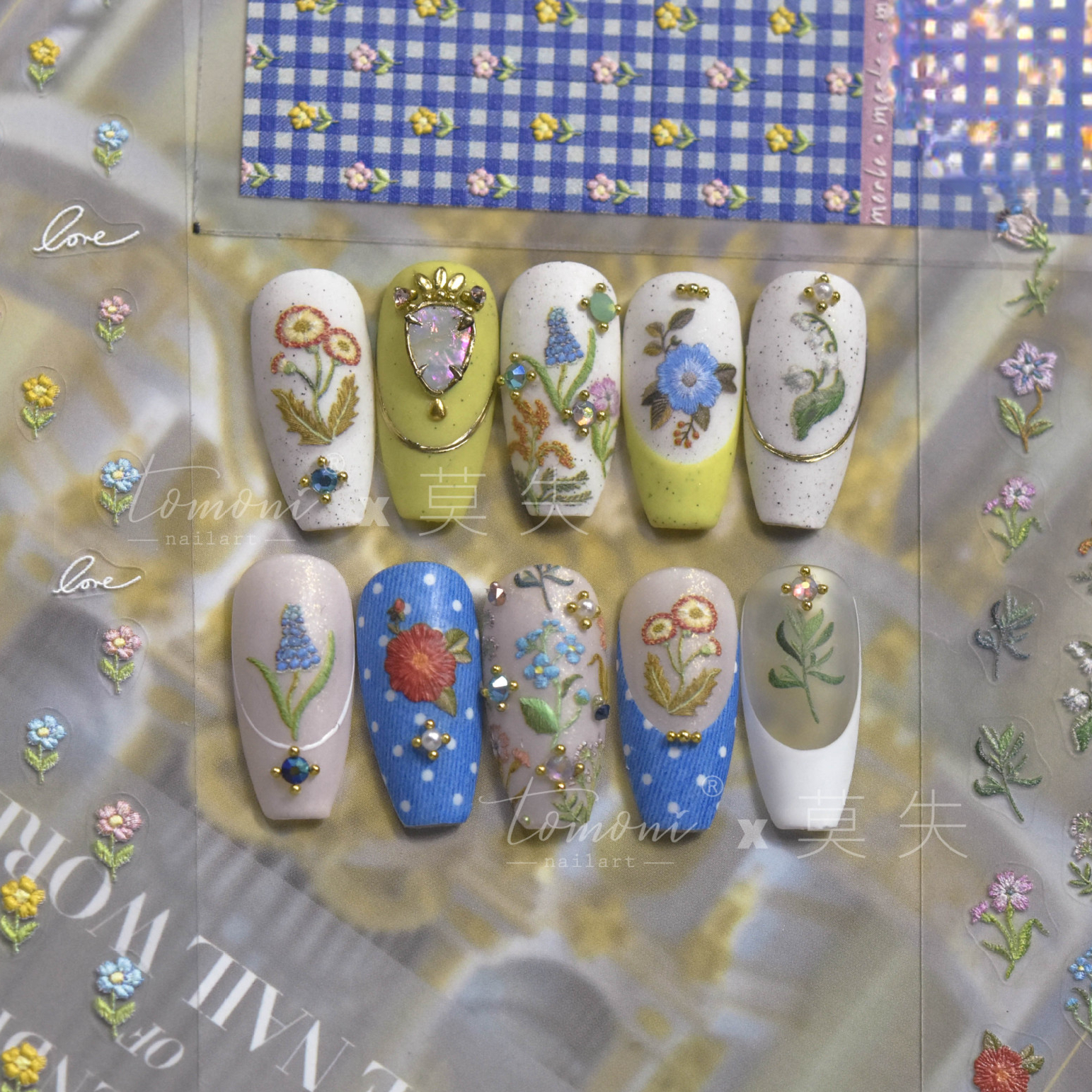 Best of Flowers Embroidery Design 5D Soft Micro-carved Self Adhesive Nail Art Stickers 3D Manicure Decals Wholesale Dropshipping Reviews & Tips - Image 5