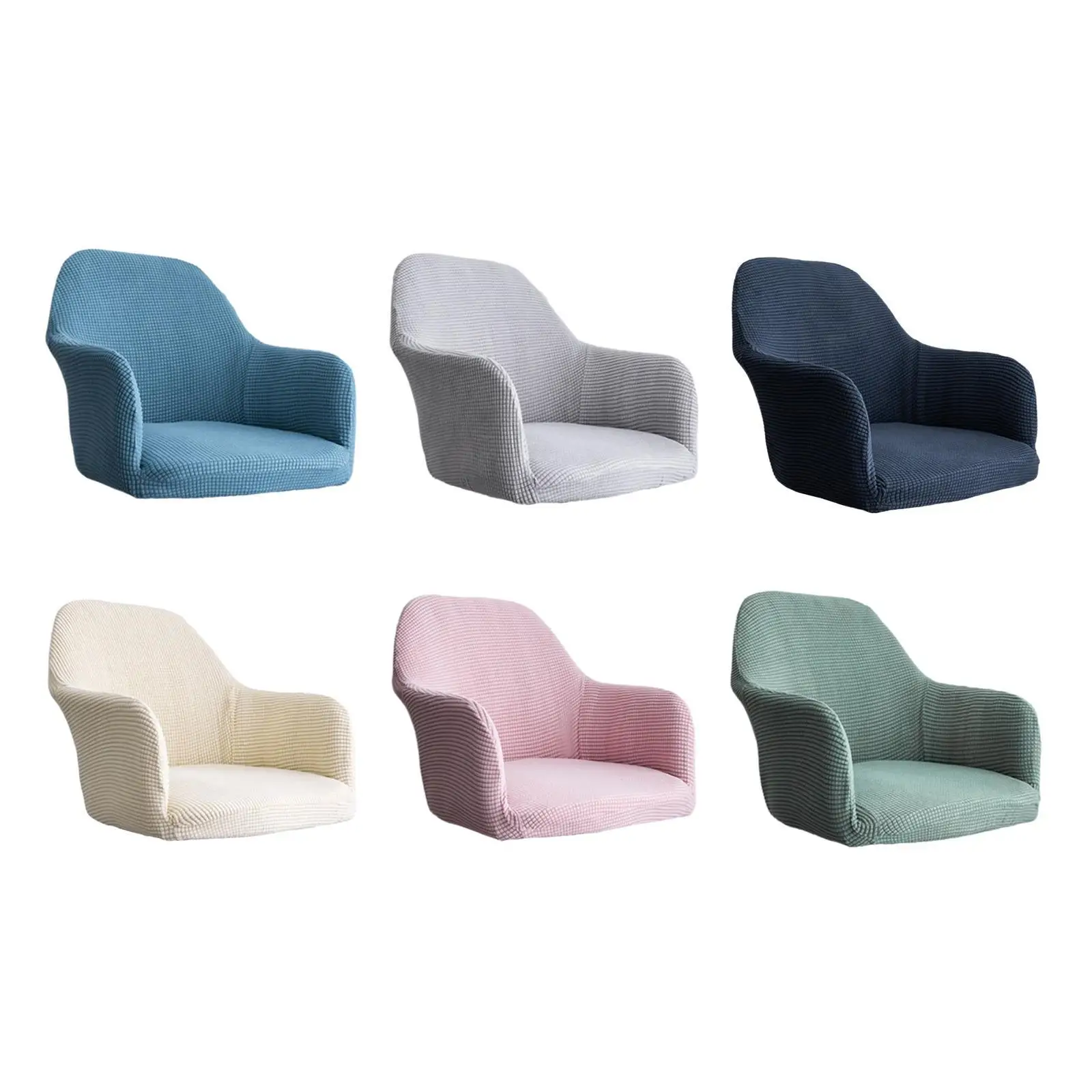 Soft Stretchy Jacquard Polyester Chair Slipcover Chair Cover Armchair Seat Case Washable for Dining Room Home Kitchen