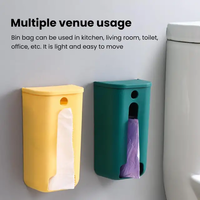 Light Luxury Wall Mounted Trash Can Household Kitchen Toilet Hanging J Size  Simple Human Trash Bags Large Construction Bags - AliExpress