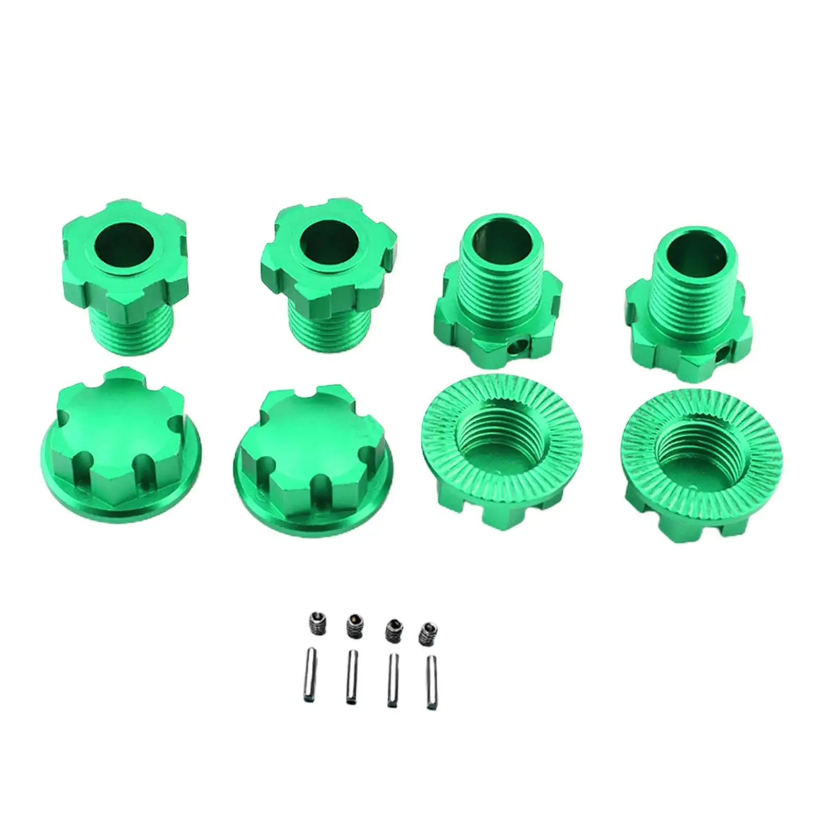 4x Splined Wheel Hubs Hex Durable RC Car Spare Part 17mm Hex Nuts for Maxx Sledge E Revo VXI Hobby RC Car Vehicle DIY Accessory