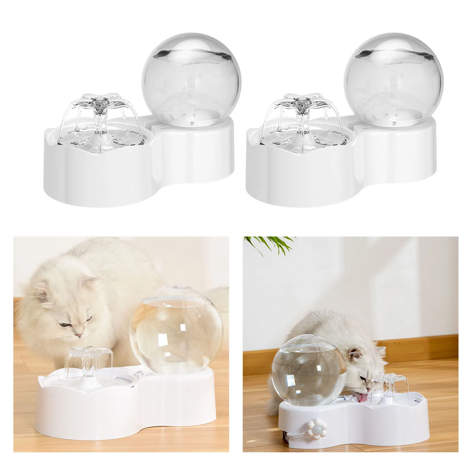 Cat Water Fountain,  Dispenser, 2.3L   Automatic Pet Drinking Fountain