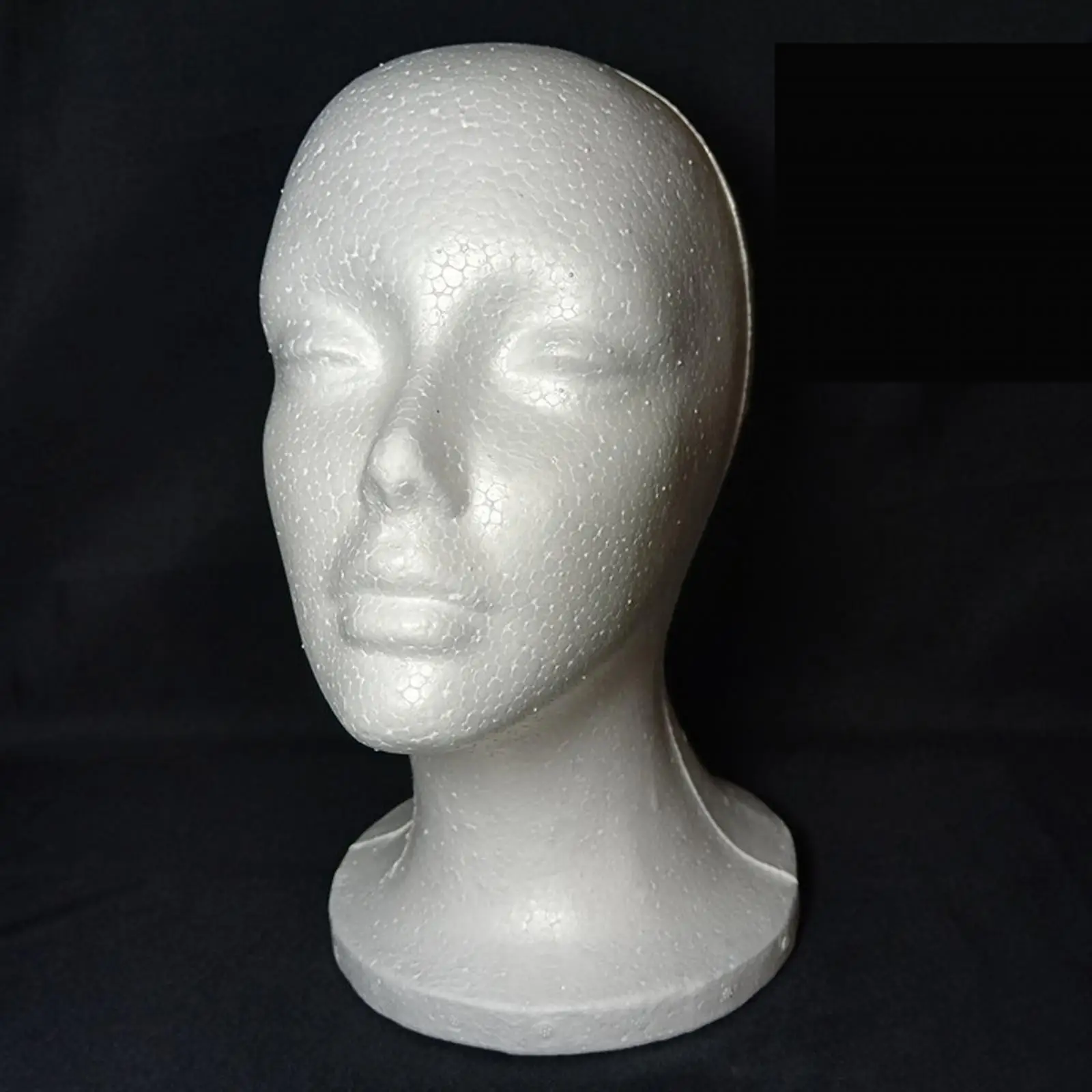 Foam Wig Head White Multi Functional Portable Mannequin Manikin Head Hat Display Stand Hairpieces Stand Holder for Salon Props