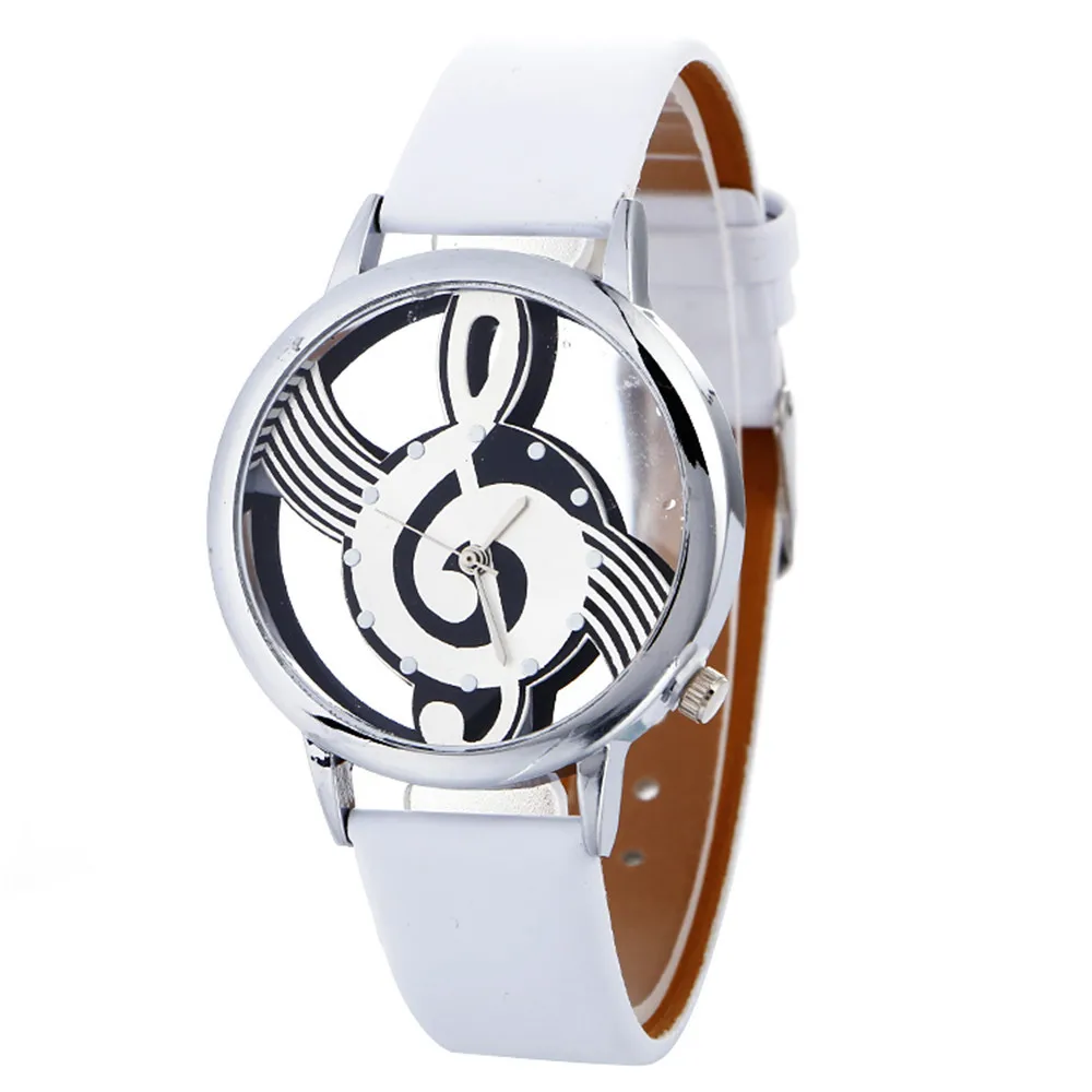 Lady-Womans-Wrist-Watches-simple-casual-Engraving-Hollow-stylish-Musical-Note-Painted-Leather-Bracelet-lady-bracelet