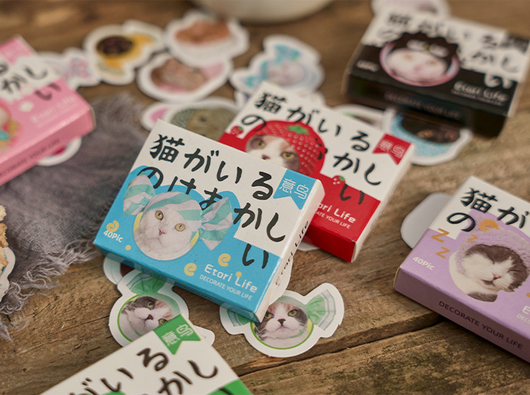 40 Pcs Kawaii Cat Stickers Set Aesthetic Cute Stationery Ideal for Laptop Journal Planner Scrapbook Cat Lovers