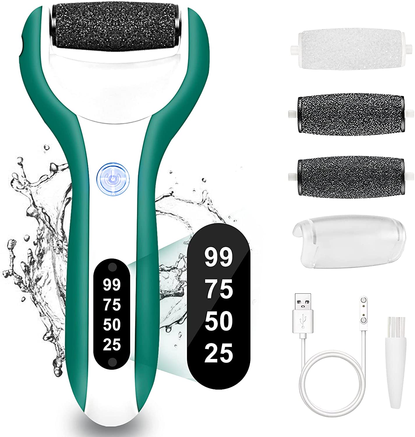 Best of Rechargeable Electric Foot File Callus Remover Machine Pedicure Device Foot Care Tools Feet For Heels Remove Dead Skin Green Reviews & Tips