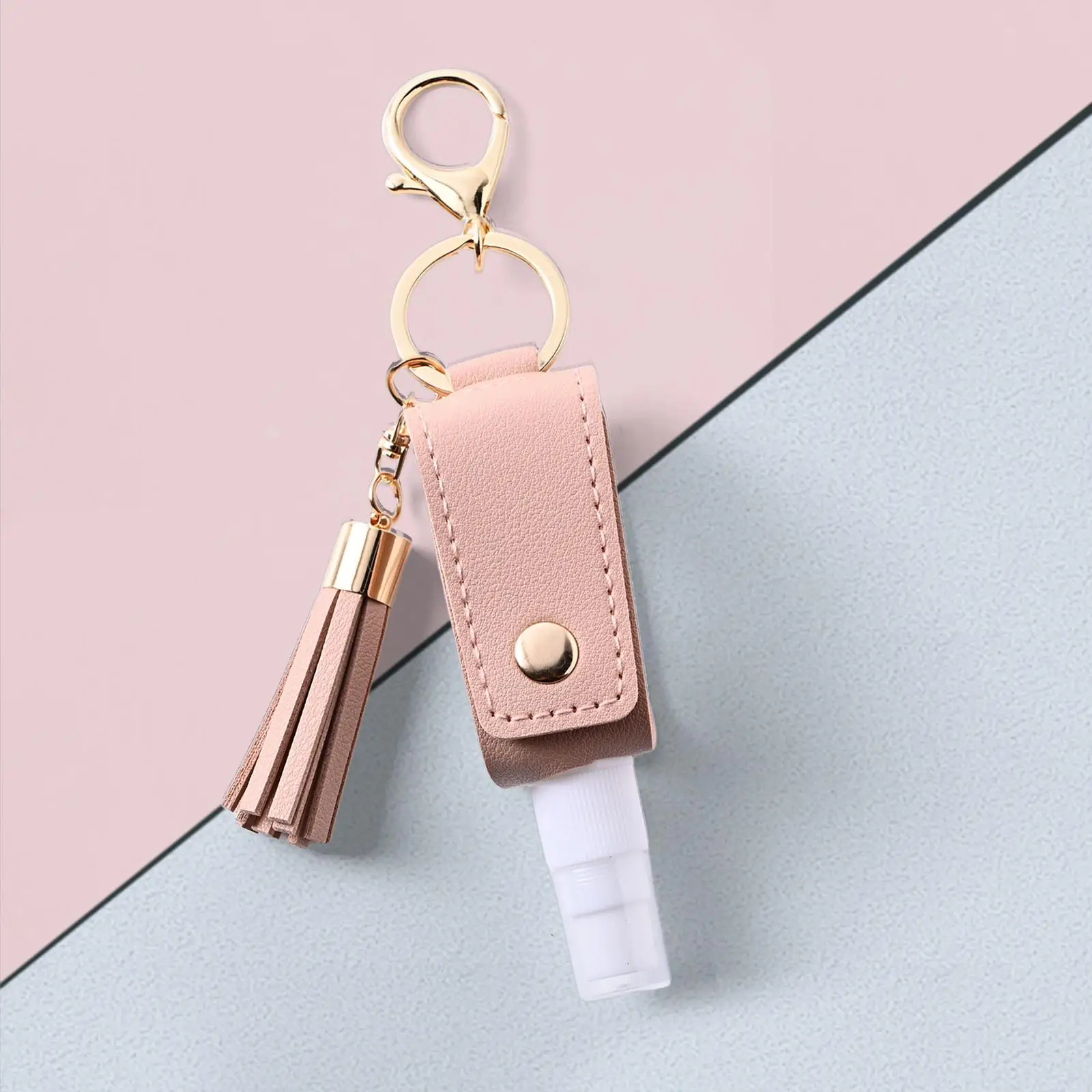 30ml Hand Washing Holder Keychain Refillable Spray Bottle Reusable Portable Empty Bottle for Conditioner Liquid Washing Gel Baby