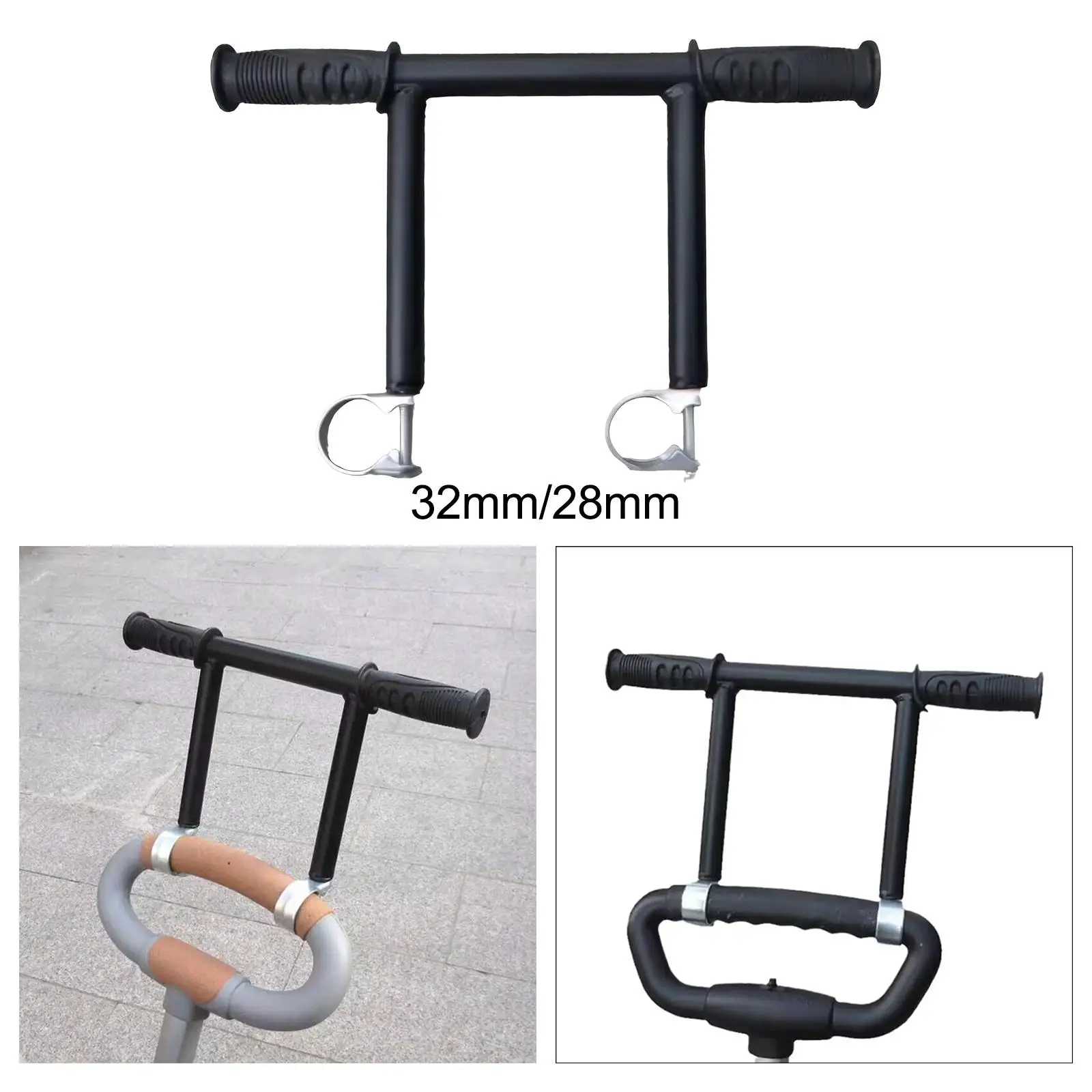 Metal Easy to Install Durable Sturdy Stroller Handle Extender for Pram Trolley Baby Stroller Carriage Pushchair Accessory