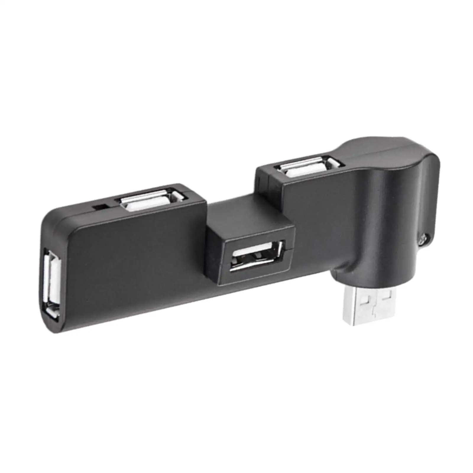 4 Port USB Hub 90/180 Degree Rotatable Plug and Play USB Expansion for USB Flash Drives Printer Game Console