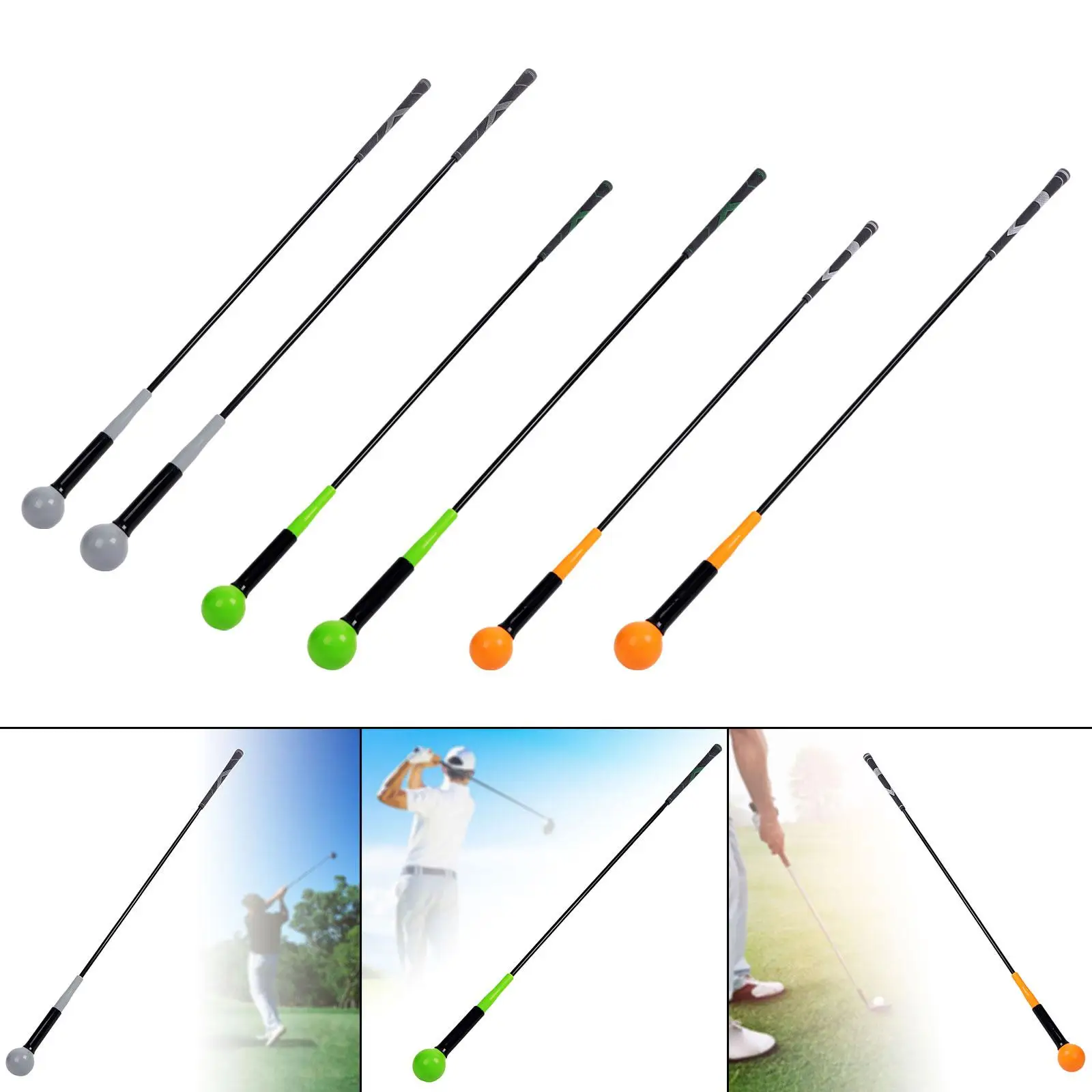 Golf Swing Trainer Portable Swing Training Aid for Speed Flexibility Rhythm Warm Up Stick Golfer Power Tool Distance Gear