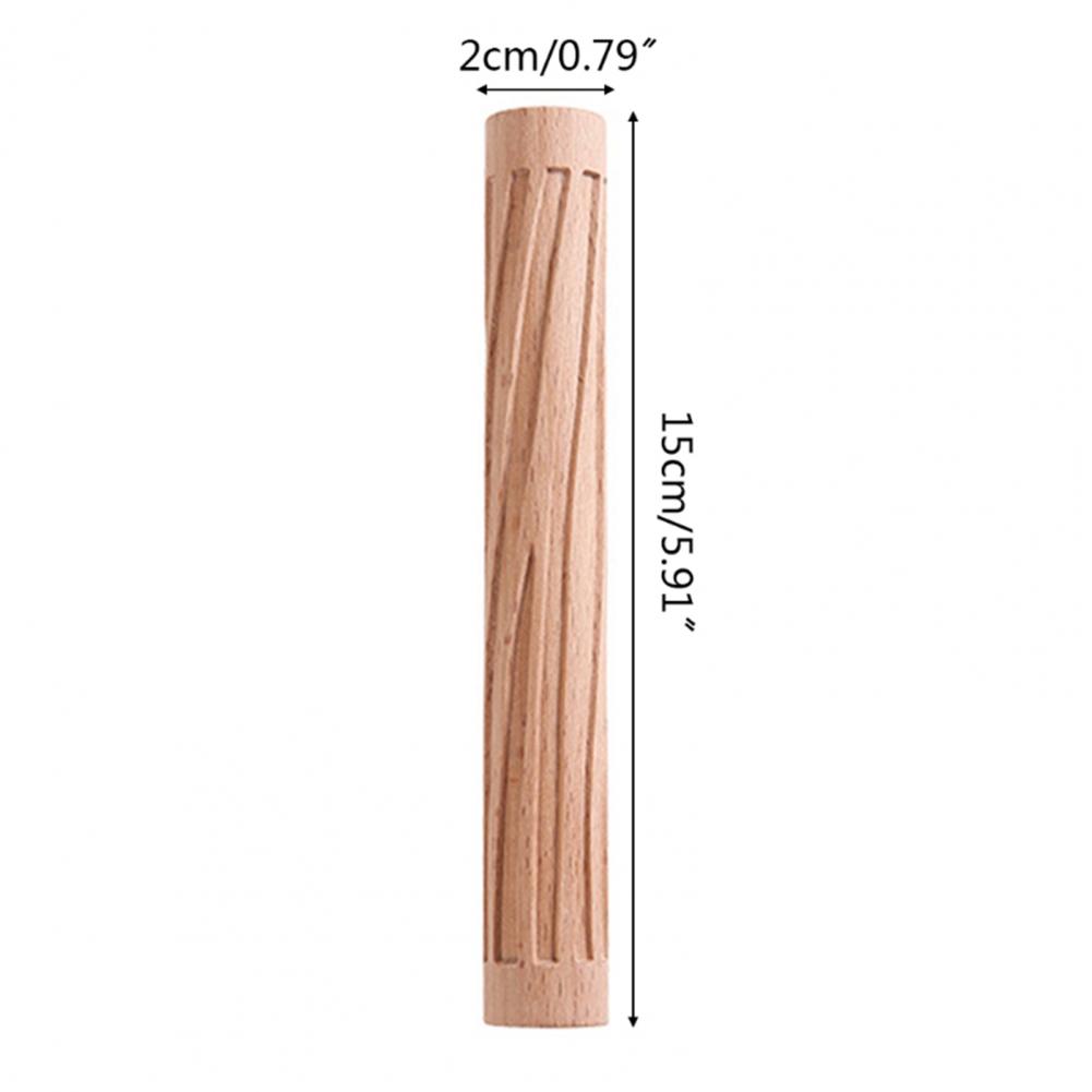 Description Picture 5 of itemFood Grade Durable Fine Workmanship Christmas Themed Pattern Engraved Wooden Rolling Pin Pastry Roller for Household