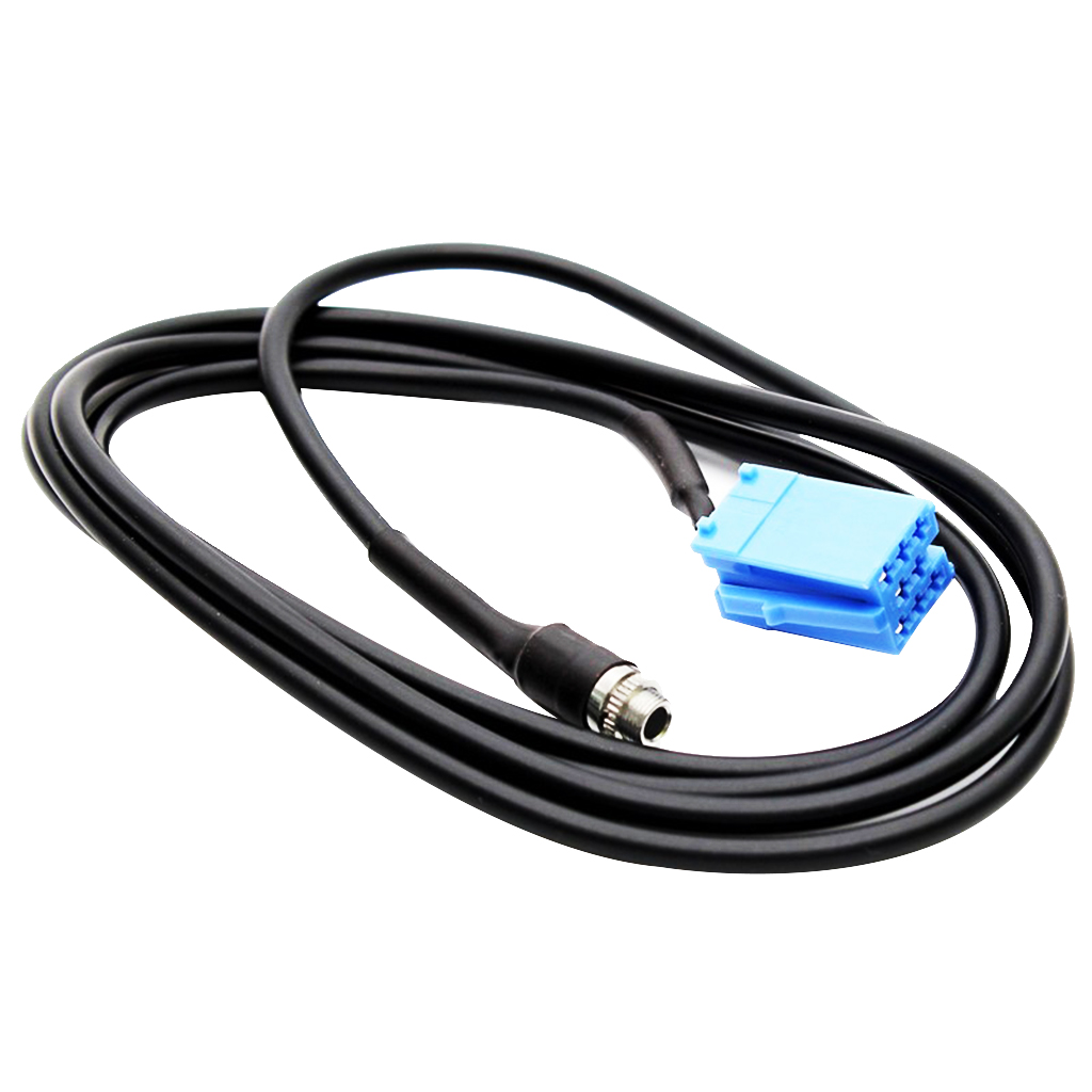 Car AUX Adapter for Audio Cable 3.5mm Mini ISO 8 Pin for Audio Cable Adapter for Blaupunkt for VW for Audi Honda Nissan Etc Car