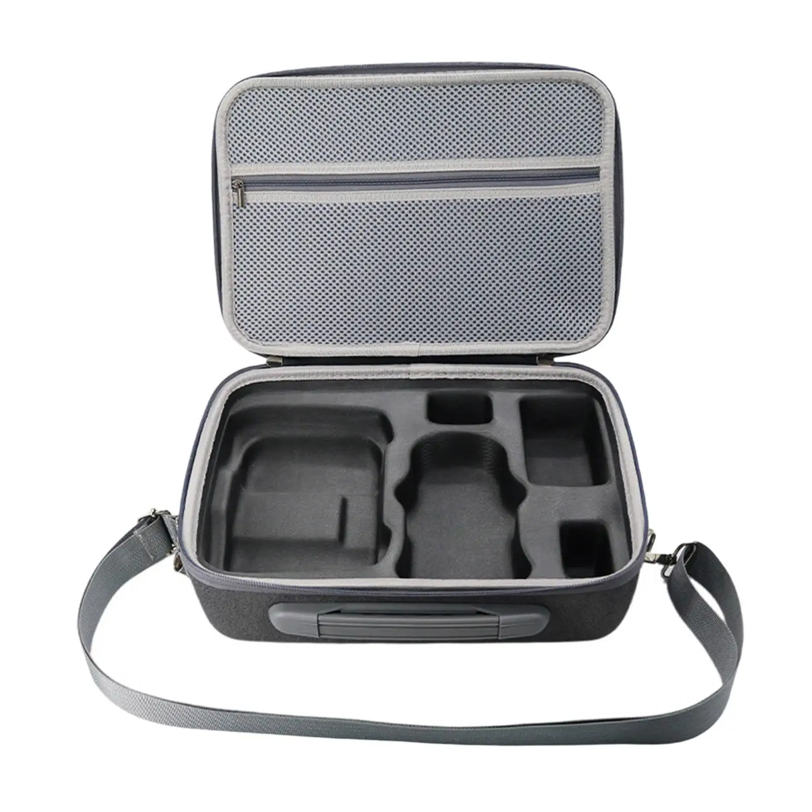 Portable Carrying Case for   Shoulder Bag 32x23x12cm Handbag Quality Zipper EVA Liner Shockproof Gray Waterproof Breathable