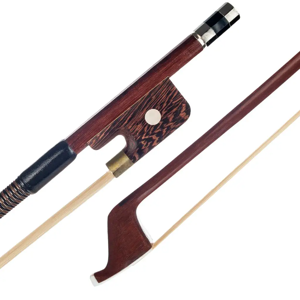 4/4 brazil  double bass bow  horsehair string with ebony frog
