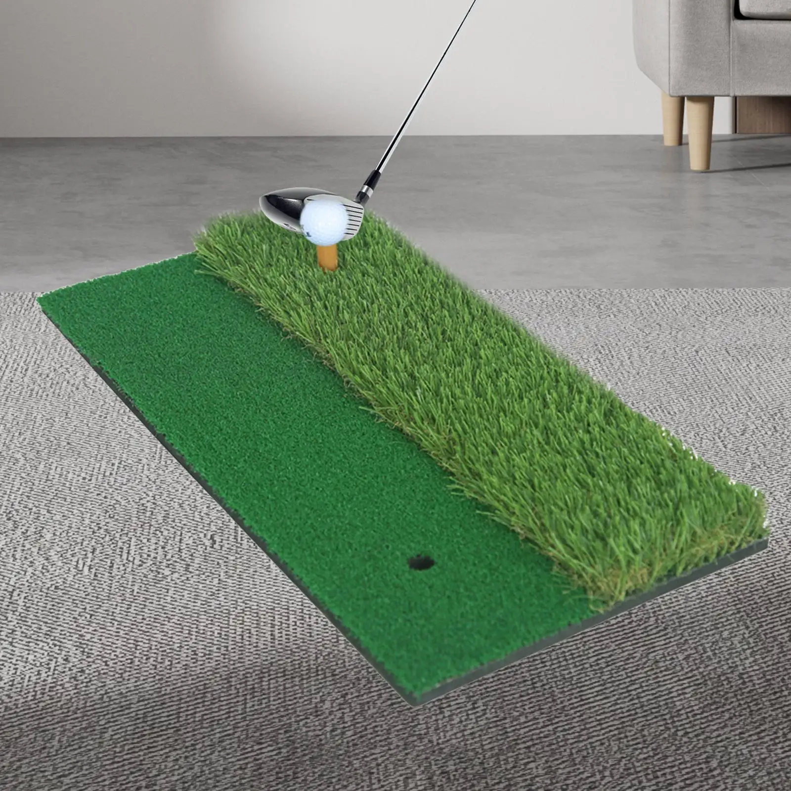 Golf Hitting Mat 30x60cm Correct Hitting Posture for Indoor Backyard Garage