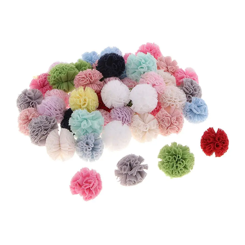 Multi Color Tulle Pom Poms Wedding Party Xmas Christmas Decorations