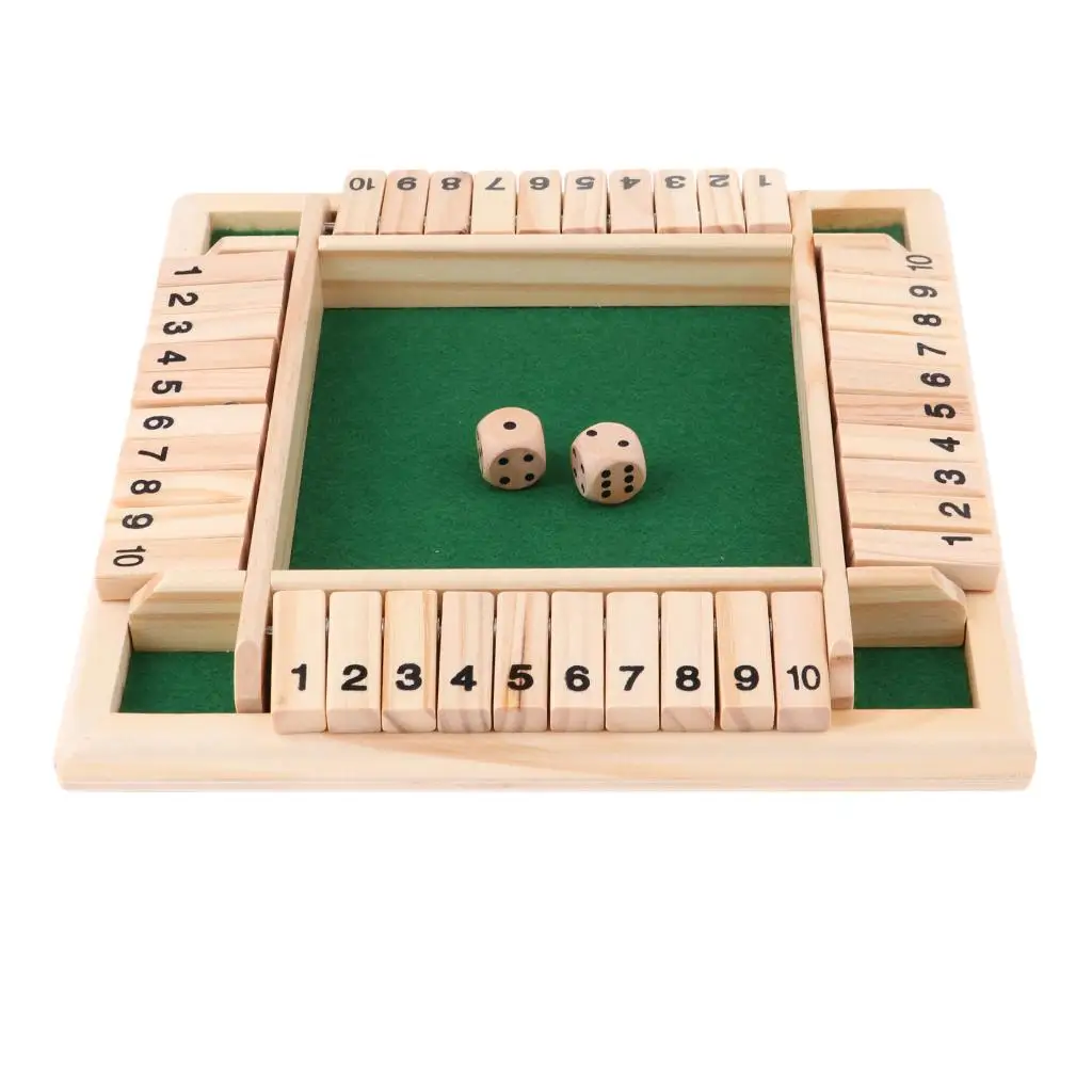 Digital Funny  for Party/Club/Family Game Shut The Box 4 Sided