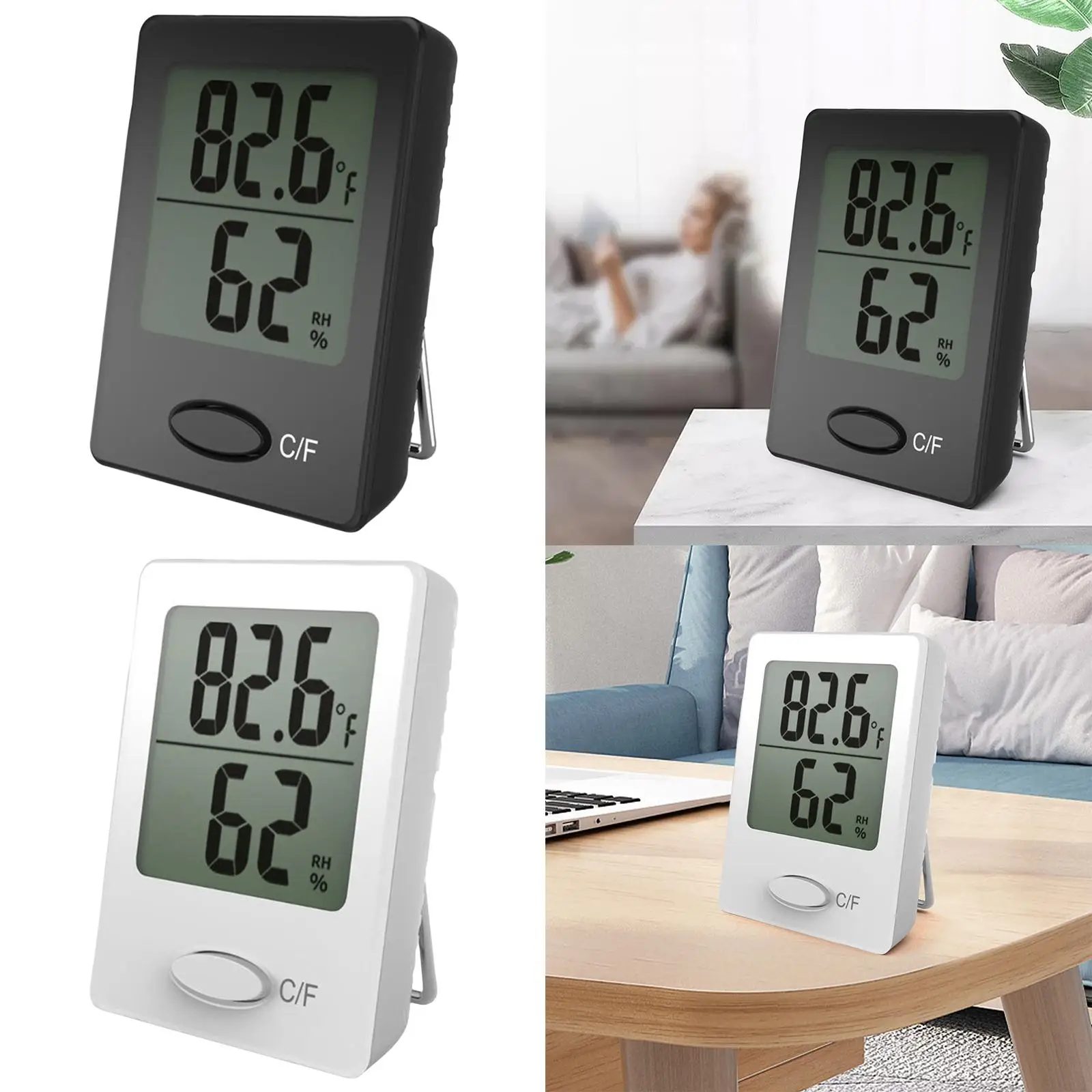 Indoor Thermometer Hygrometer Digital Humidity Temperature Meter Monitor
