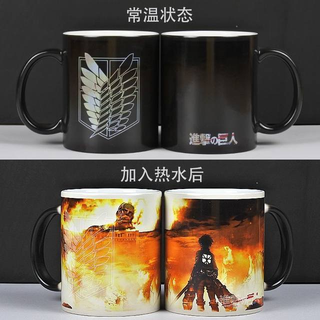 Attack on Titan Cosplay Design Coffee Cup Tea Cup Office Cup Fine Anime  Gifts