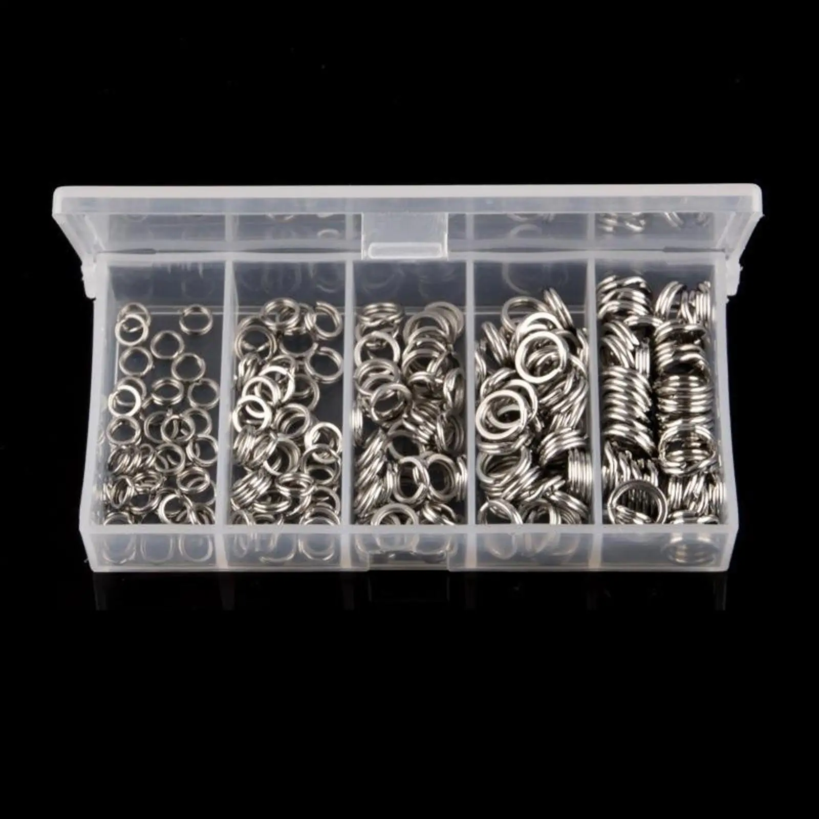Pack of 200 Fishing Split Rings Stainless Steel Double , Easy to