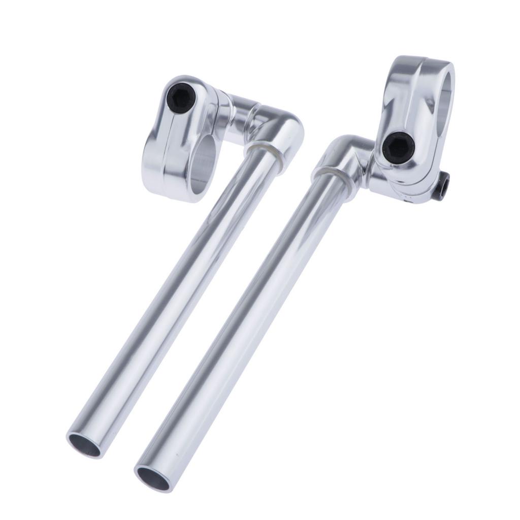 41mm CNC Aluminum Handlebar Grips Adjustable Clip On Fork for Motorcycle