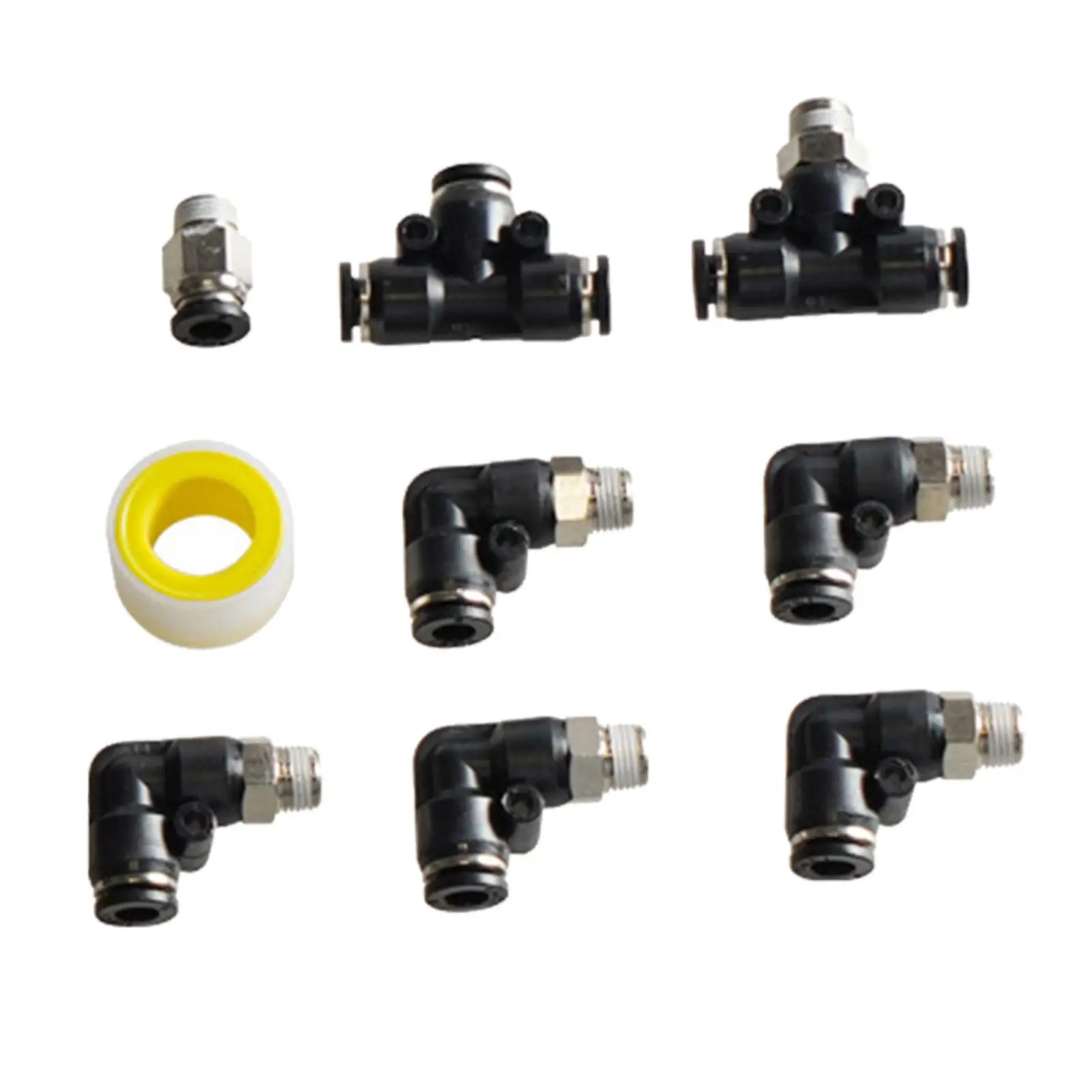 Turbo Wastegate Solenoid Easy to Install Spare Parts Replacement Assembly Accessory Black Vacuum Fitting set for Turbo Vehicles