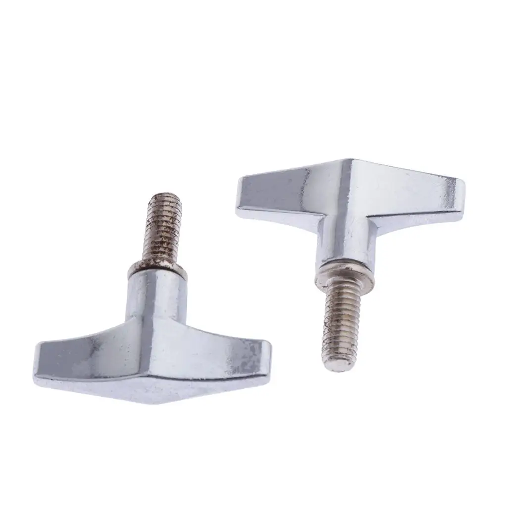 2pc 6mm Cymbal Stand Wing Nut Screw for Practice Stage Performance Accessory