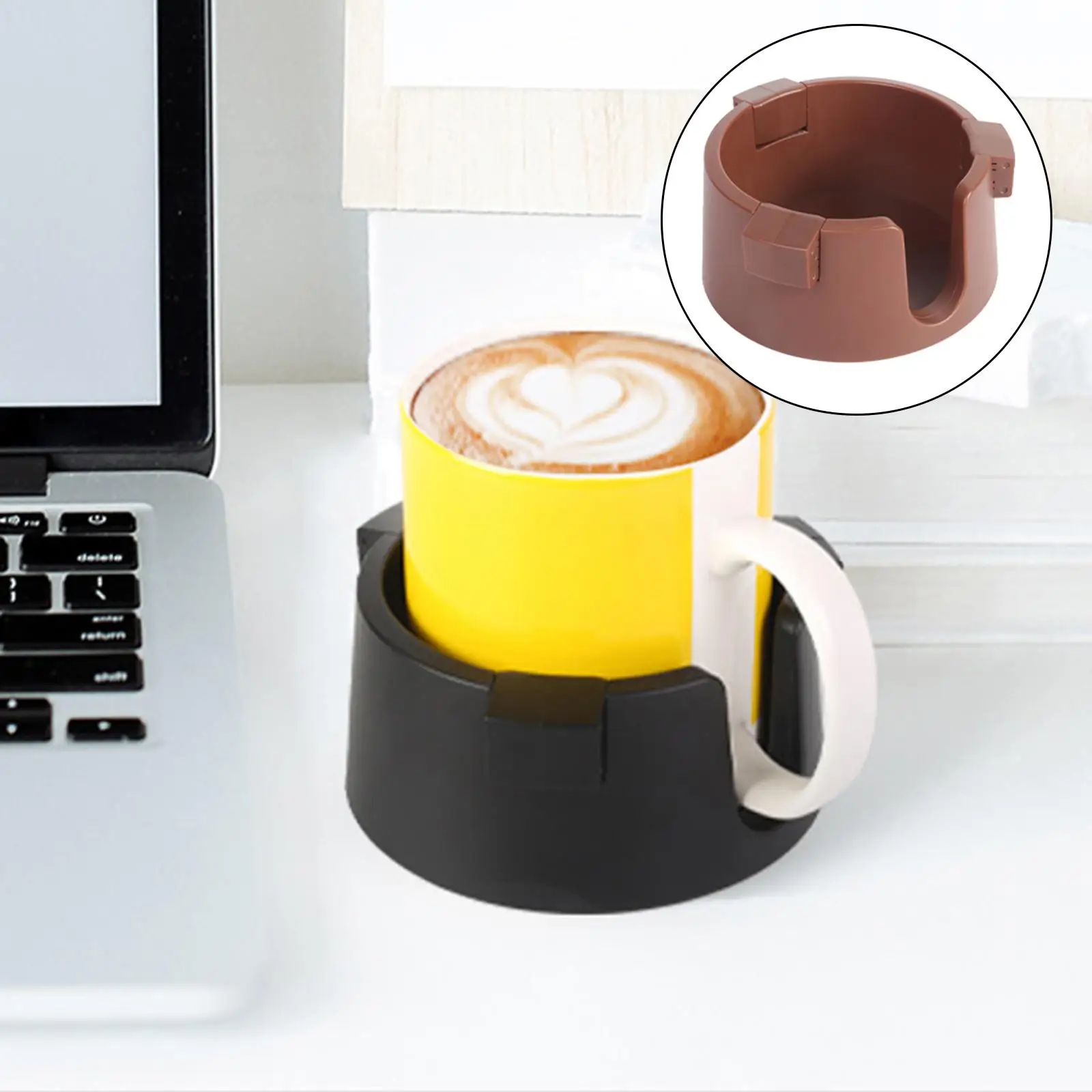 Anti Spill Drink Holder Kitchen Tools Multifunction Beverage Holder Drink Coaster for Home Office Desktop Bedside Table Dorms
