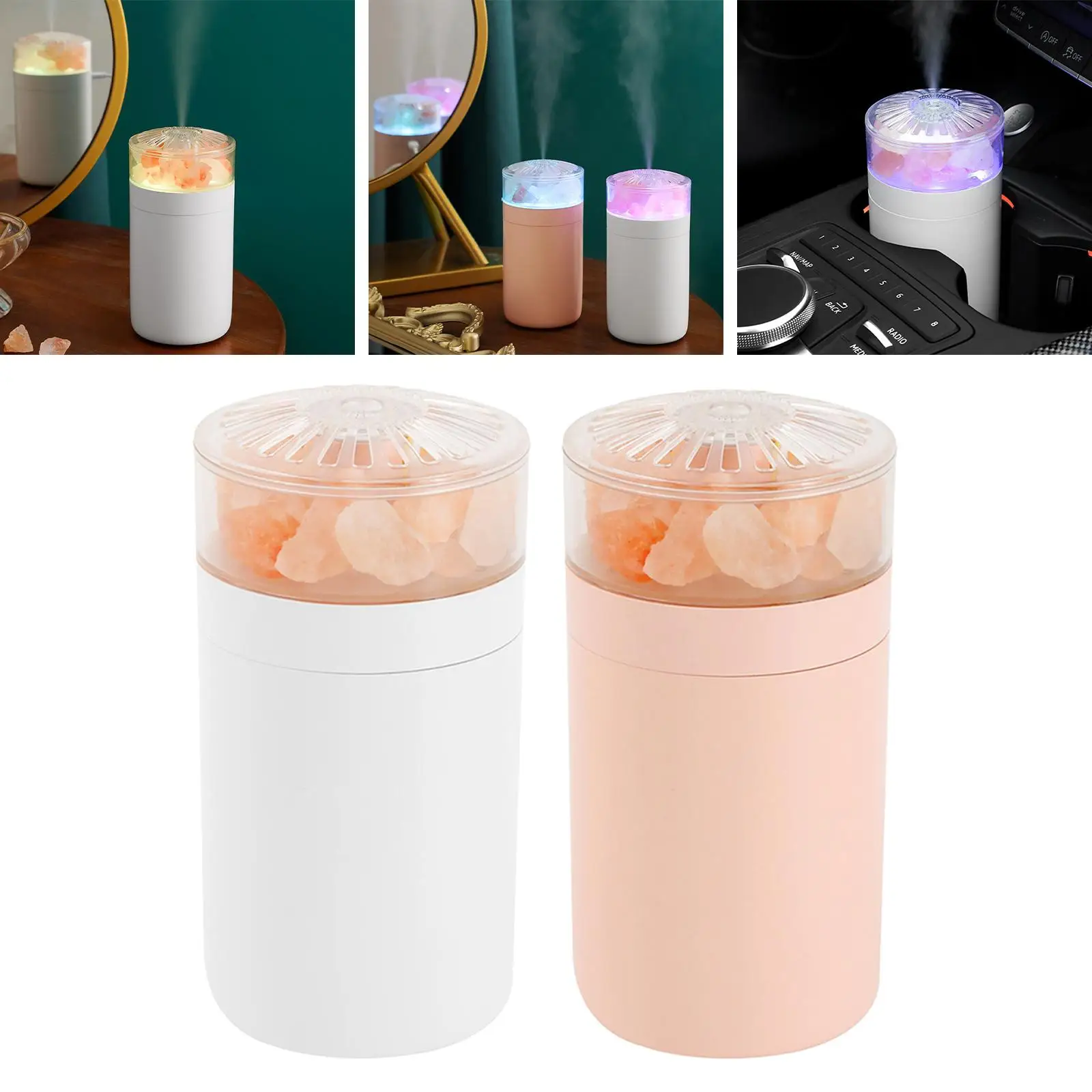 Cool Mist Humidifier Essential Oil Diffuser 7 LED Light Color Small Quiet Operation 250ml Aroma Diffuser for Bedroom Travel Home