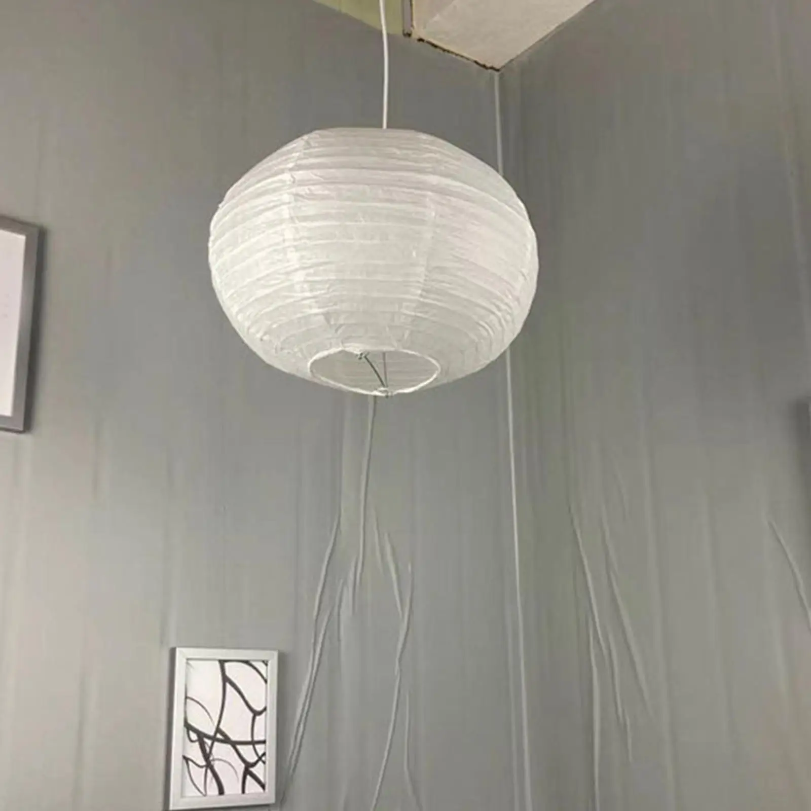 Retro Style Pendant Lamp Shade Ceiling Light Shade Paper Decor Cafe Kitchen